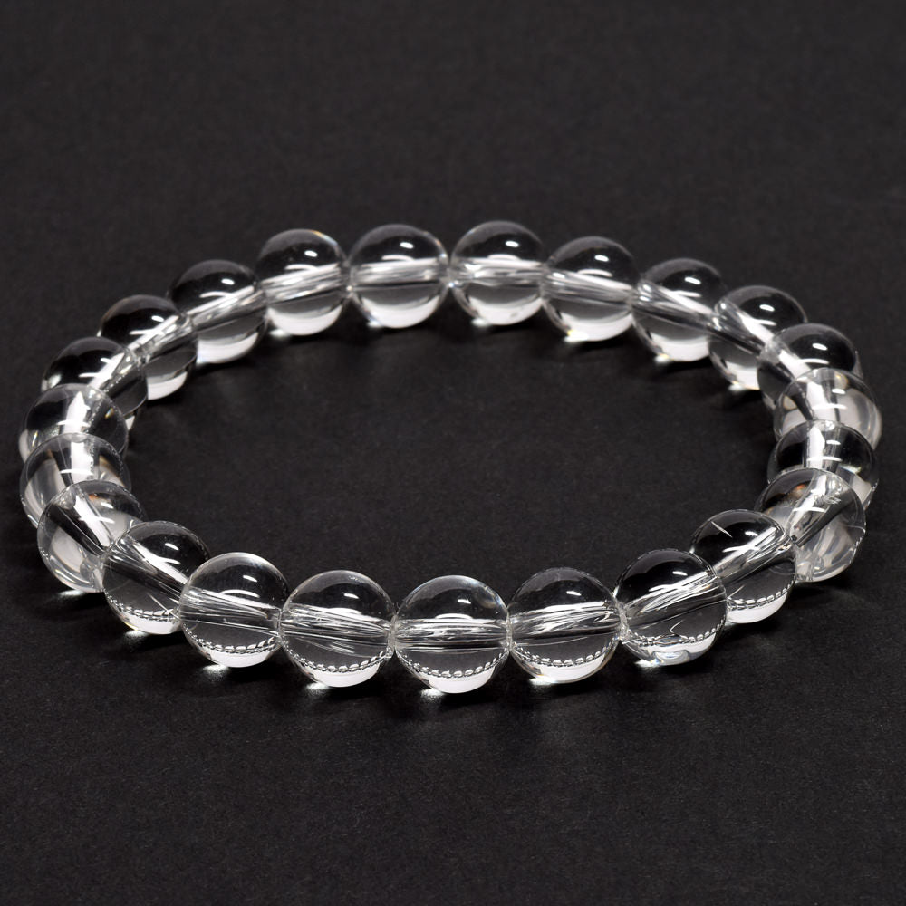 高品質] 天然水晶（山梨甲府研磨） ブレスレット 9mm #RE068 – premium