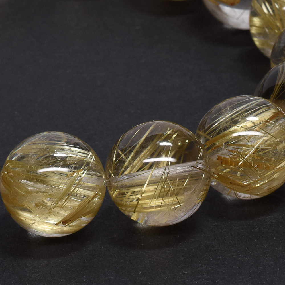 タイチンルチルクォーツ ブレスレット 12mm #RE080