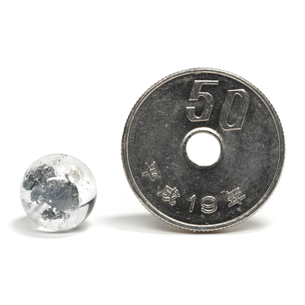 スティブナイトインクォーツ ビーズ 9.8mm #RE088