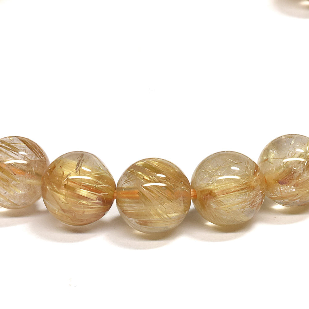 ゴールドルチルクォーツ ブレスレット 7.5mm #RE159