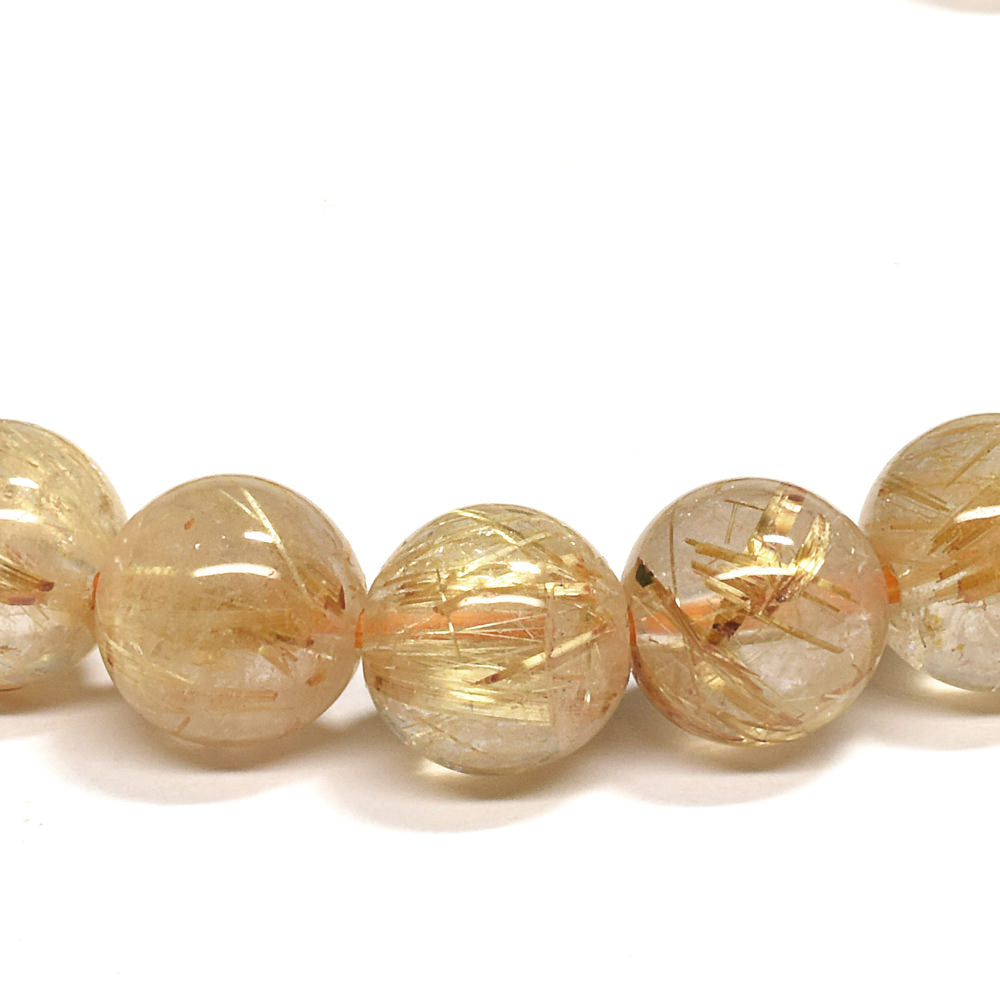 ゴールドルチルクォーツ ブレスレット 8.5mm #RE163