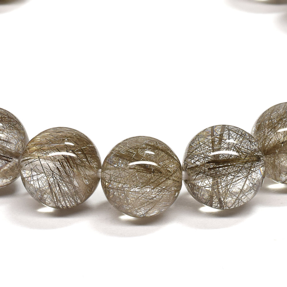 シルバールチルクォーツ ブレスレット 9.5mm #RE463