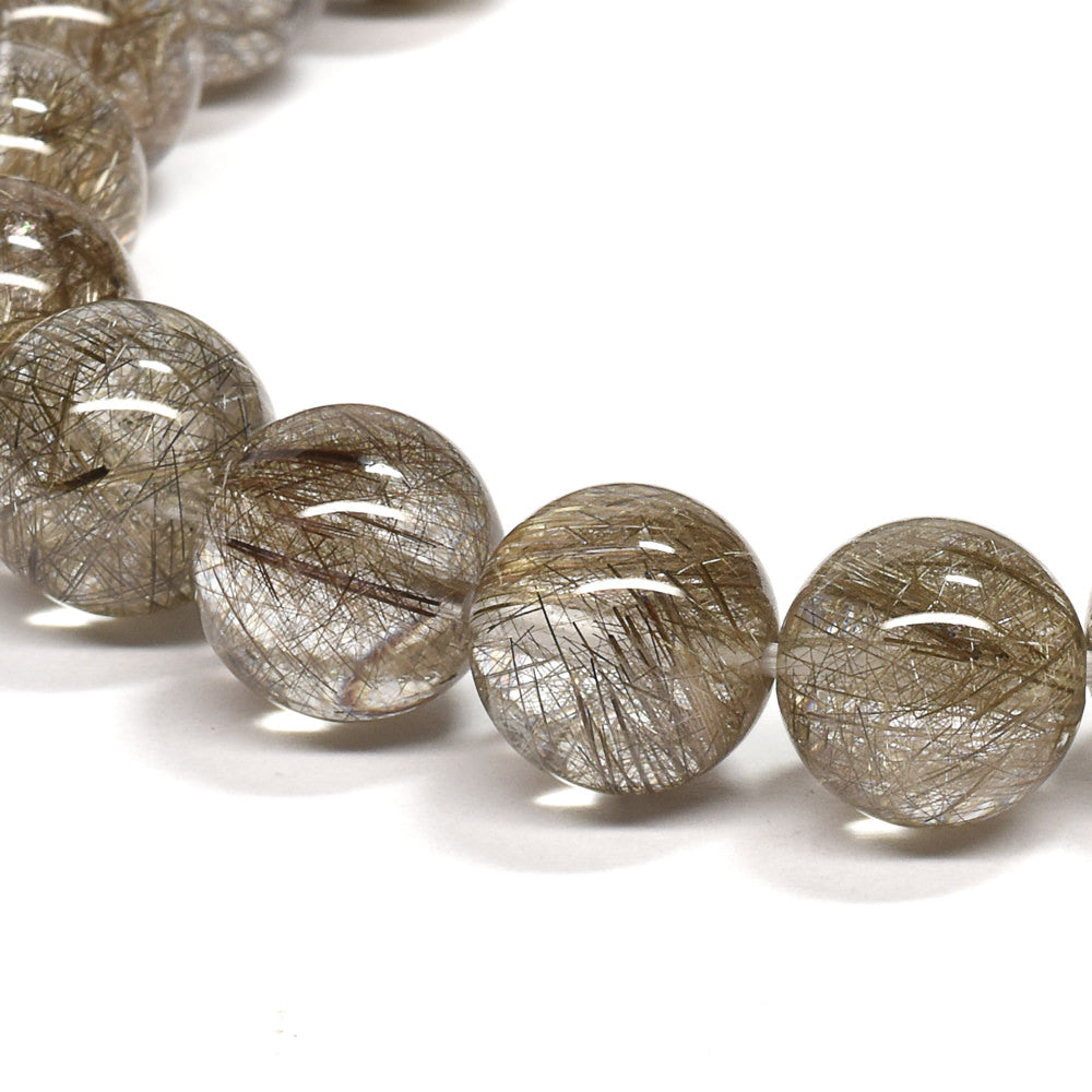 シルバールチルクォーツ ブレスレット 9.5mm #RE463
