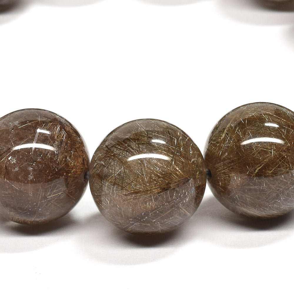 シルバールチルクォーツ ブレスレット 14.5mm #RE464
