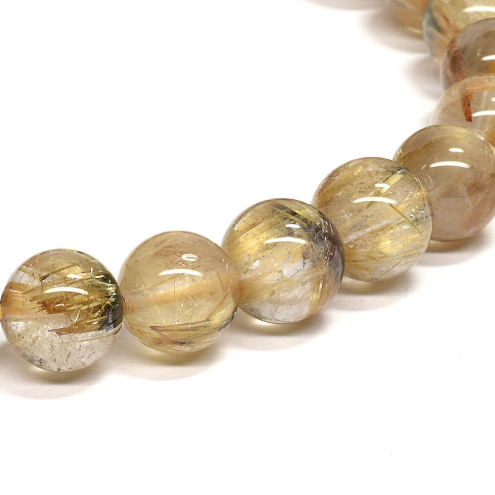 ルチルクォーツ ブレスレット 7.5mm #RG244