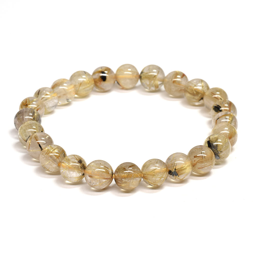 ルチルクォーツ ブレスレット 7.5mm #RG246