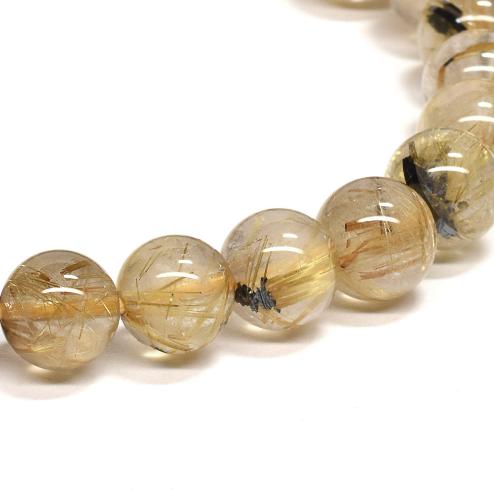ルチルクォーツ ブレスレット 7.5mm #RG246