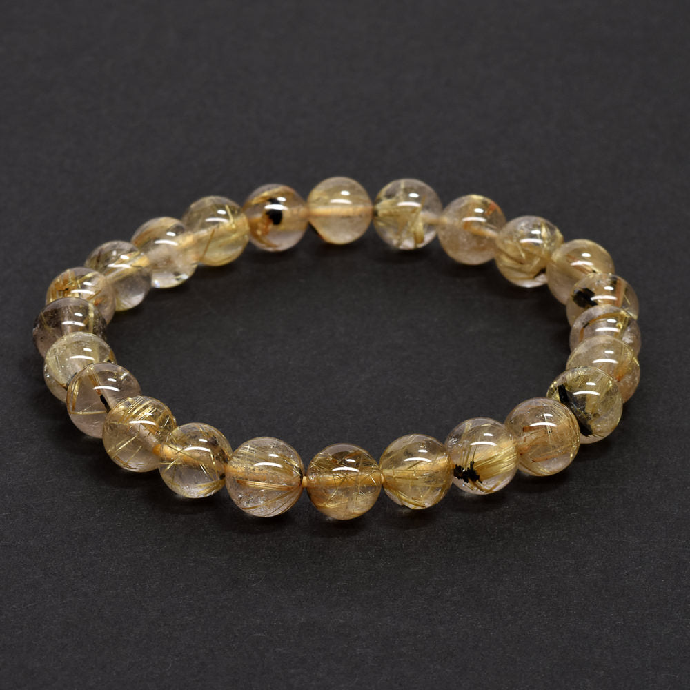 ルチルクォーツ ブレスレット 7.5mm #RG246