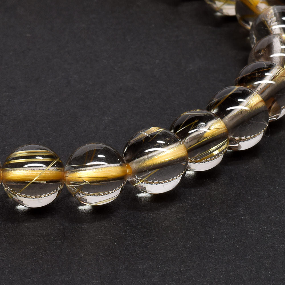 ルチルクォーツ ブレスレット 7mm #RG252