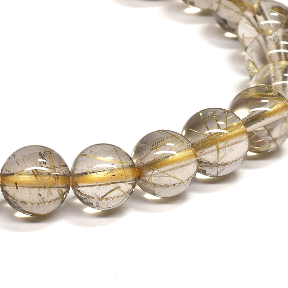 ルチルクォーツ ブレスレット 7.5mm #RG253