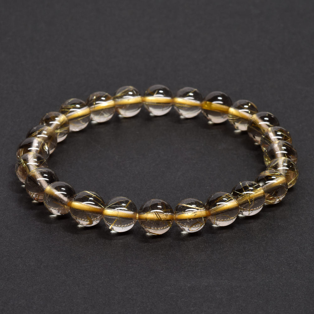 ルチルクォーツ ブレスレット 7.5mm #RG253