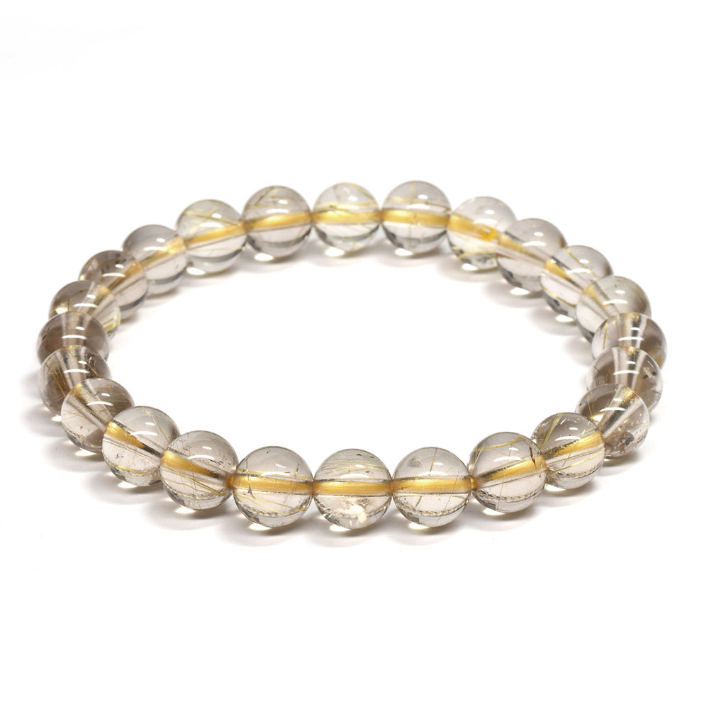 ルチルクォーツ ブレスレット 7.5mm #RG254