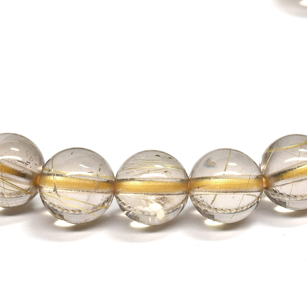 ルチルクォーツ ブレスレット 7.5mm #RG254