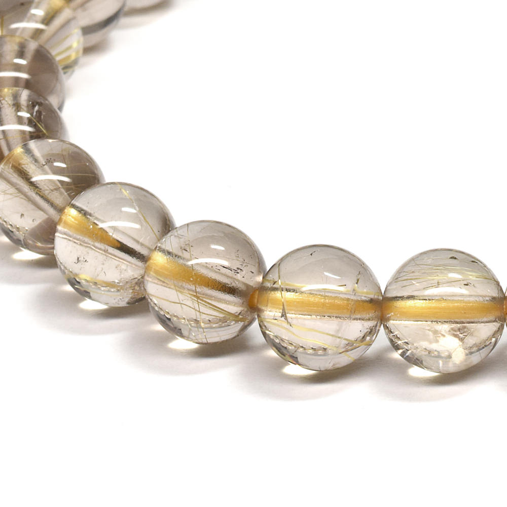 ルチルクォーツ ブレスレット 7.5mm #RG254