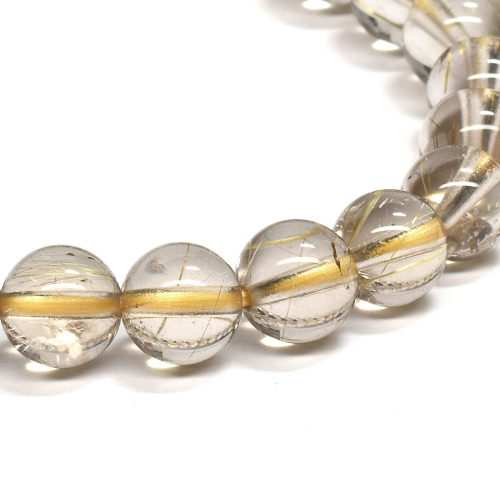 ルチルクォーツ ブレスレット 7.5mm #RG254