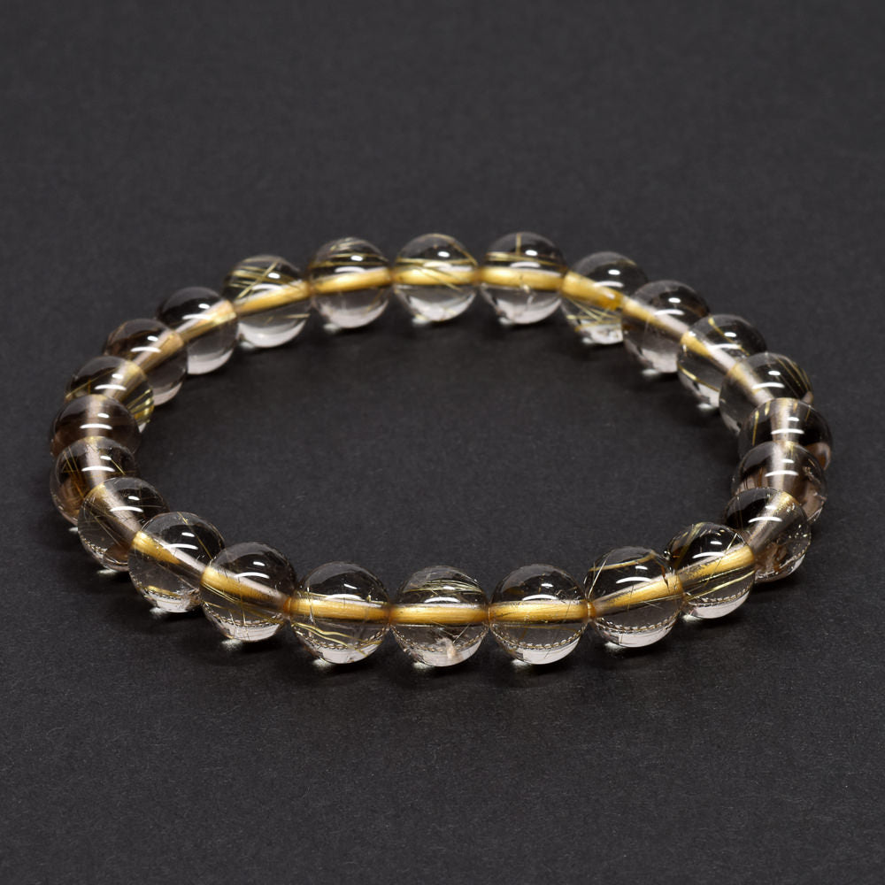 ルチルクォーツ ブレスレット 7.5mm #RG254