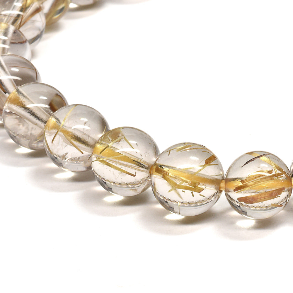 ルチルクォーツ ブレスレット 7.5mm #RG255