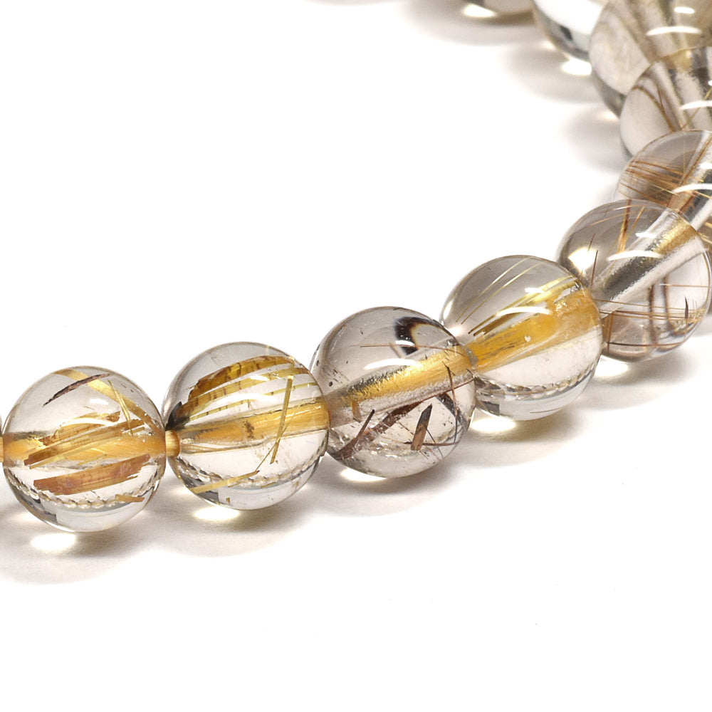 ルチルクォーツ ブレスレット 7.5mm #RG255