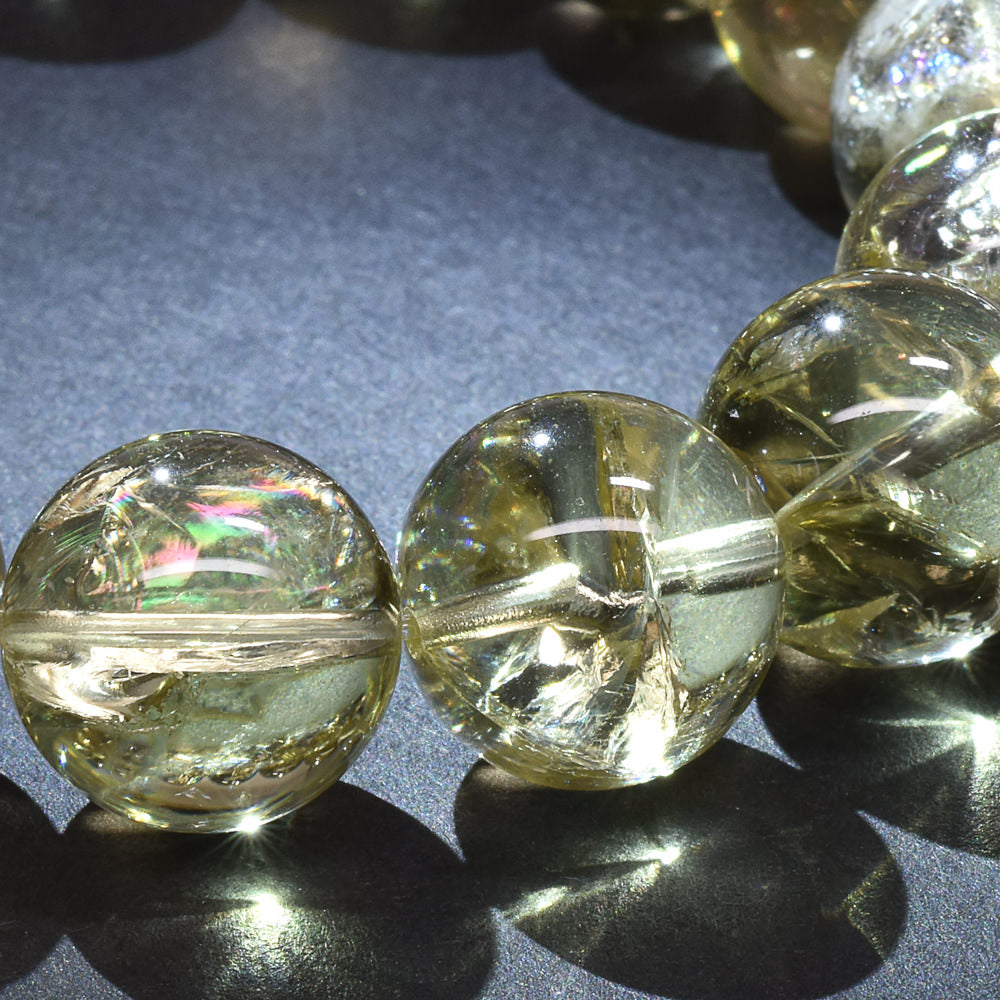 アイリスレモンクォーツ ブレスレット 14mm #RH019