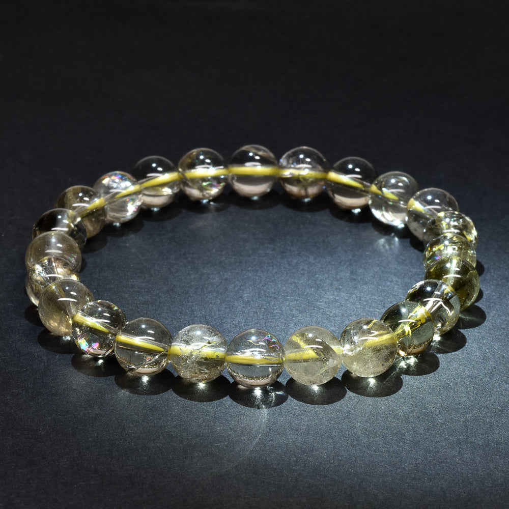 アイリスレモンクォーツ ブレスレット 8.5mm #RH022