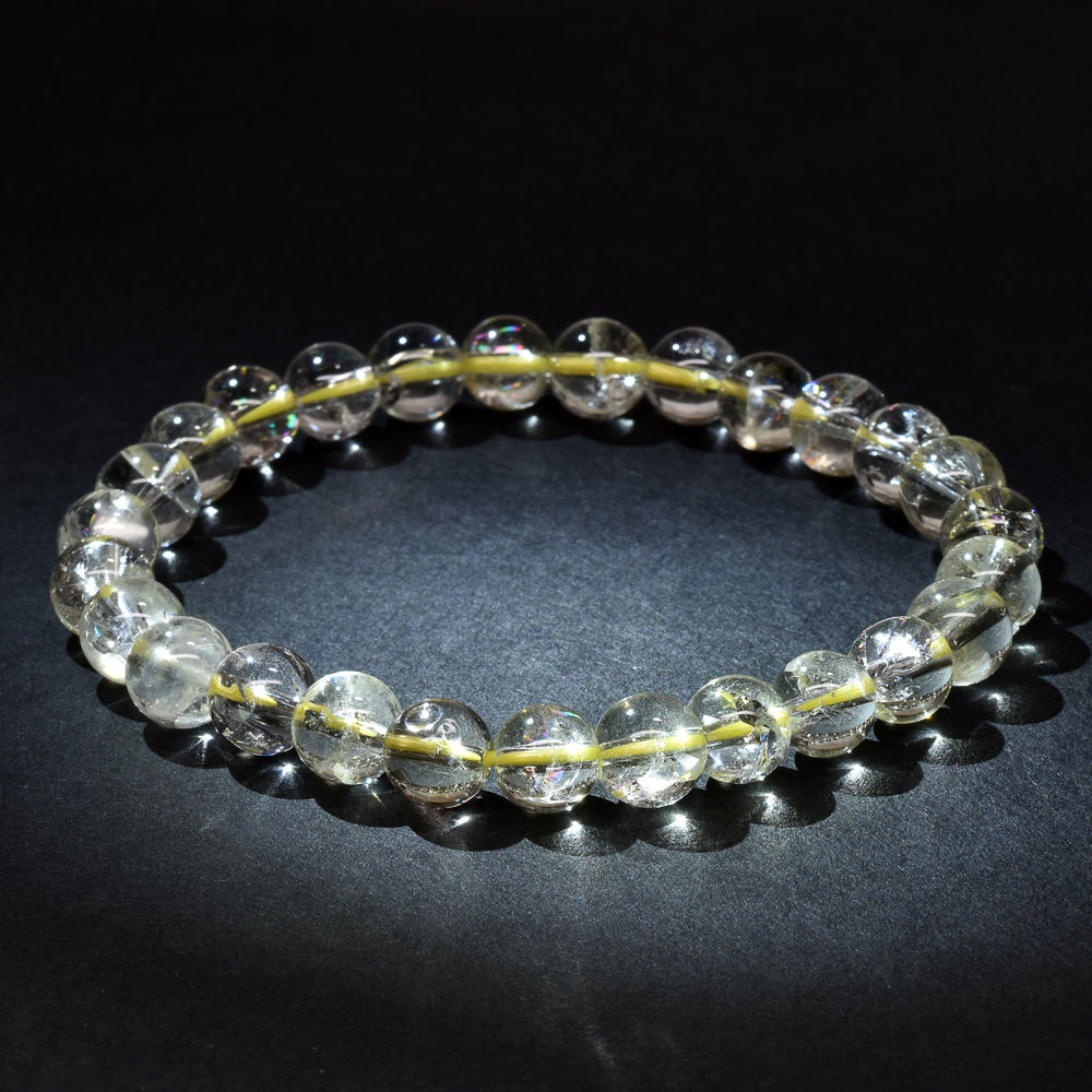 アイリスレモンクォーツ ブレスレット 7-7.5mm #RH024