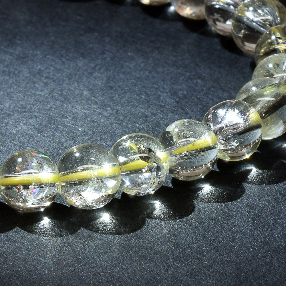 アイリスレモンクォーツ ブレスレット 7-7.5mm #RH024
