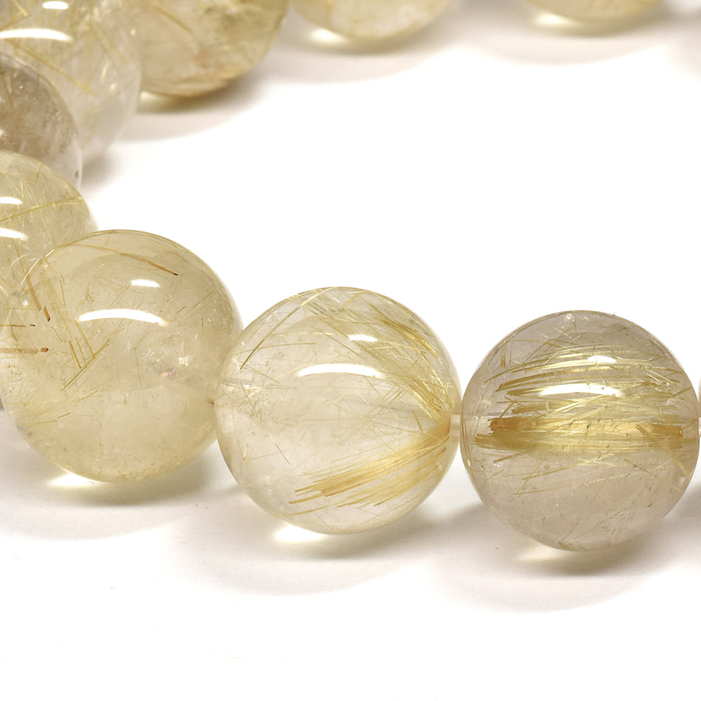 ゴールドルチルクォーツ ブレスレット 13-13.5mm #RH066