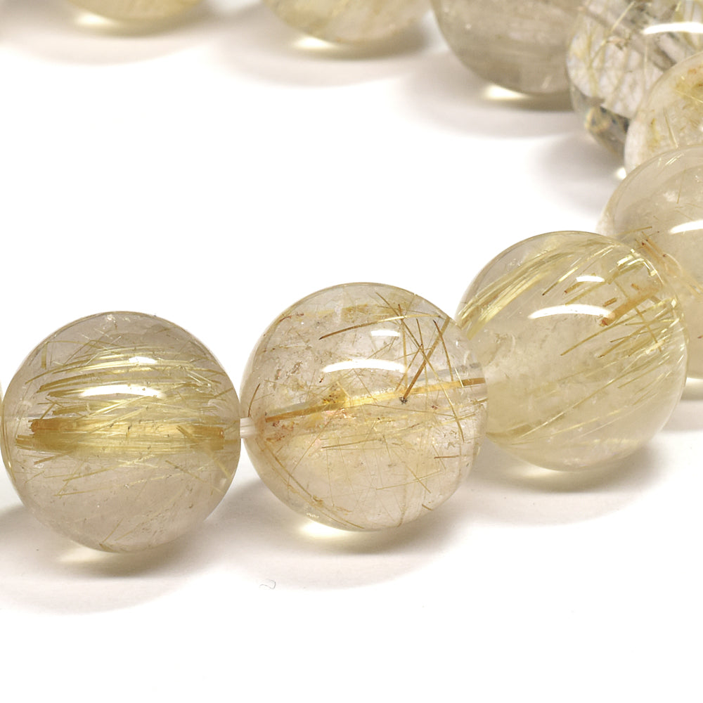 ゴールドルチルクォーツ ブレスレット 13-13.5mm #RH066
