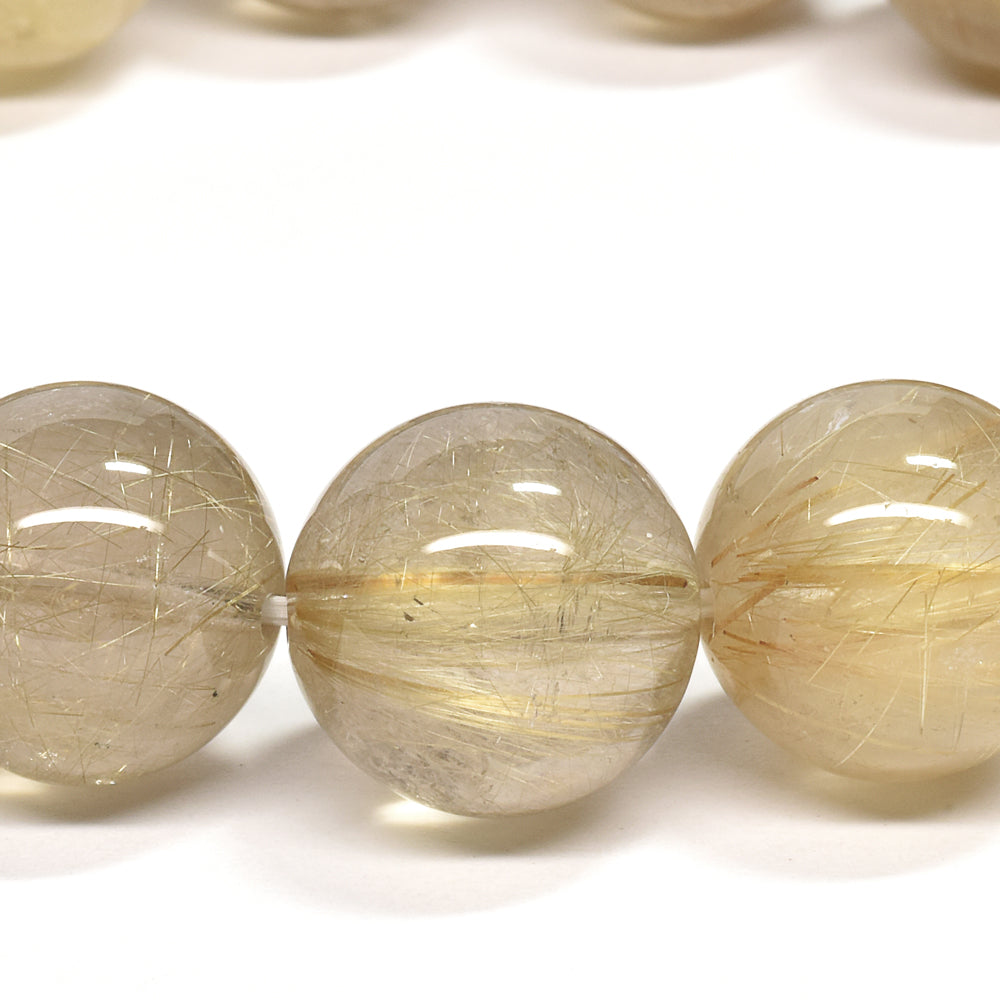ゴールドルチルクォーツ ブレスレット 15mm #RH069