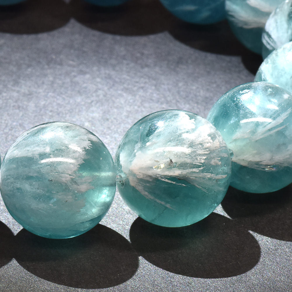 エンジェルフェザーフローライト ブレスレット 15mm #RH082