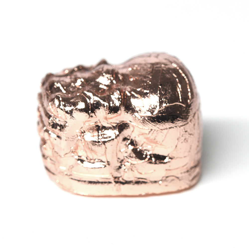 アルタイ隕石 (ピンクゴールド)貔貅ビーズ 10.9x8.2x8.2mm #RH173