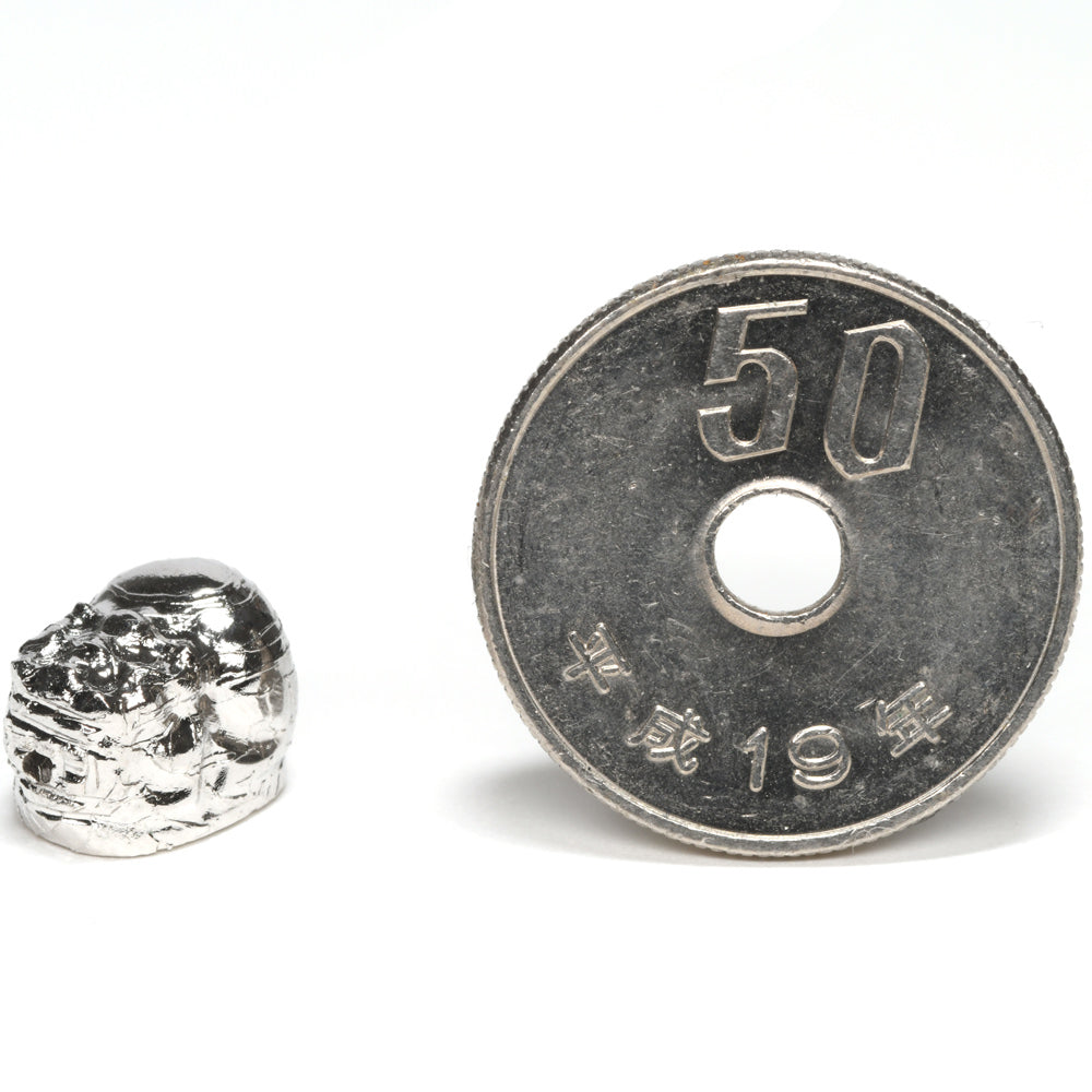 アルタイ隕石 (シルバー)貔貅ビーズ 11.1x8.2x8.1mm #RH175