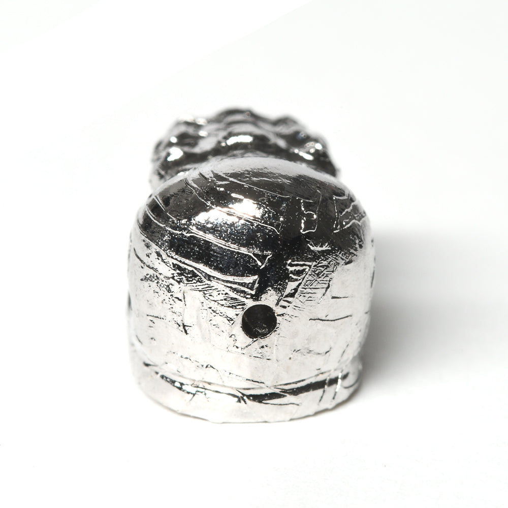 アルタイ隕石 (シルバー)貔貅ビーズ 11.1x8.2x8.1mm #RH175