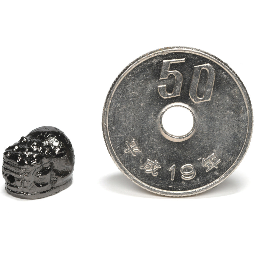 アルタイ隕石 (ブラック)貔貅ビーズ 11.2x7.9x7.7mm #RH179