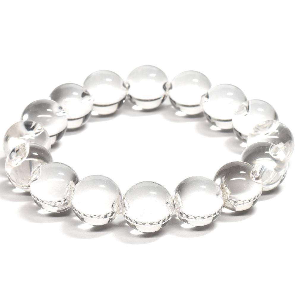 <The Floating Orbs>天然水晶 ブレスレット 12.5mm #RH181