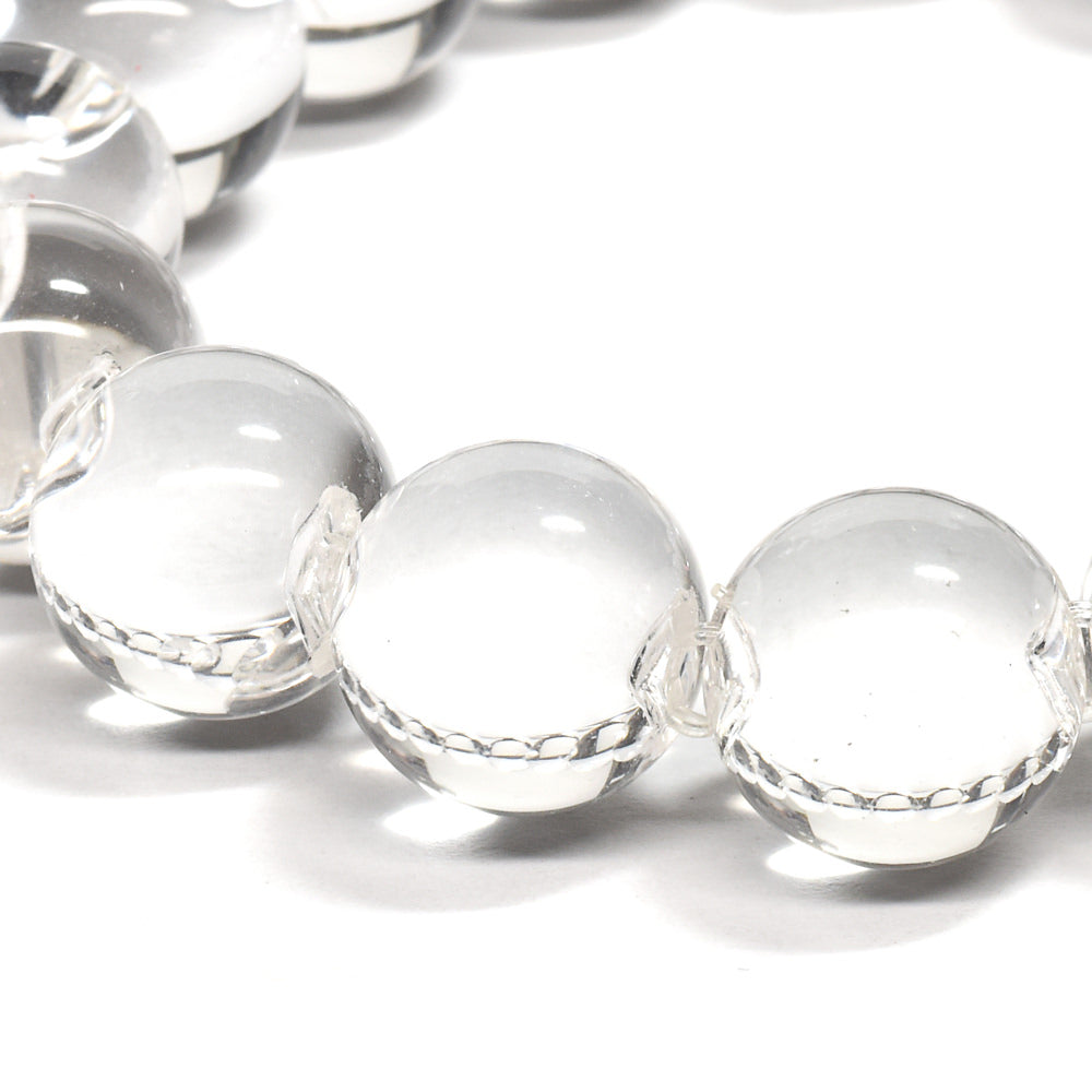 <The Floating Orbs>天然水晶 ブレスレット 12.5mm #RH181