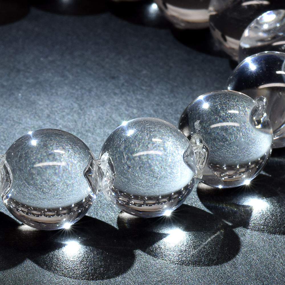 <The Floating Orbs>天然水晶 ブレスレット 12.5mm #RH181