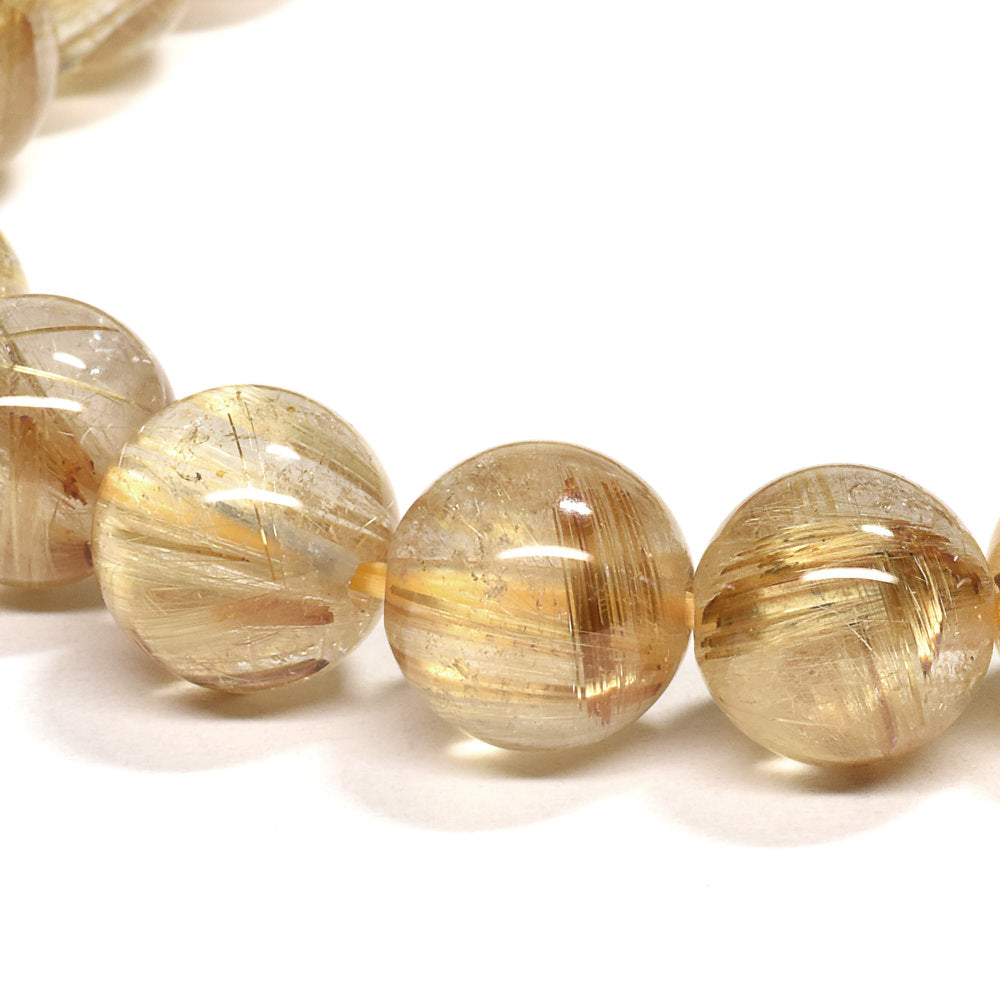 ゴールドルチルクォーツ ブレスレット 10.5mm #RJ058
