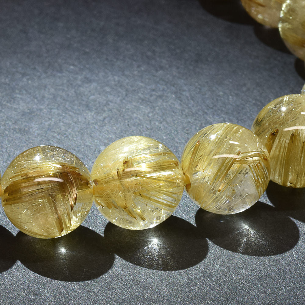 ゴールドルチルクォーツ ブレスレット 10.5mm #RJ058