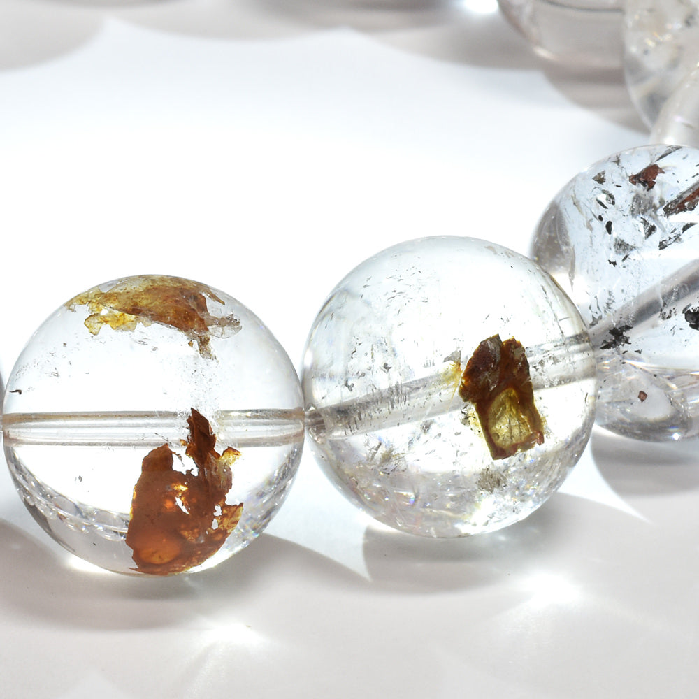 ライモナイトインエレスチャルクォーツ ブレスレット 16-16.5mm #RJ160