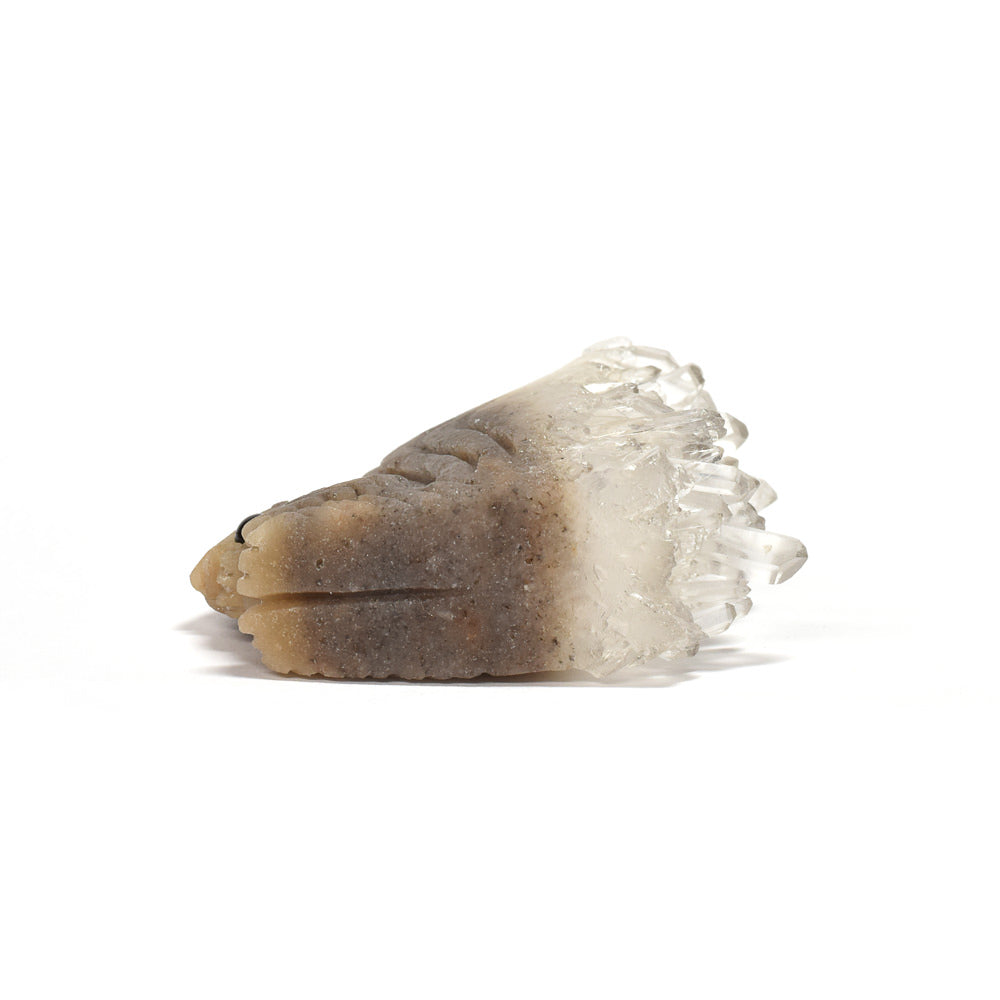 水晶クラスター リス 彫刻置物 41.3x40.6x13.1mm #RJ165
