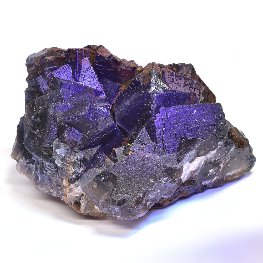 パキスタン産ブラックフローライト(赤色蛍光)原石 94x60x78mm #RJ204