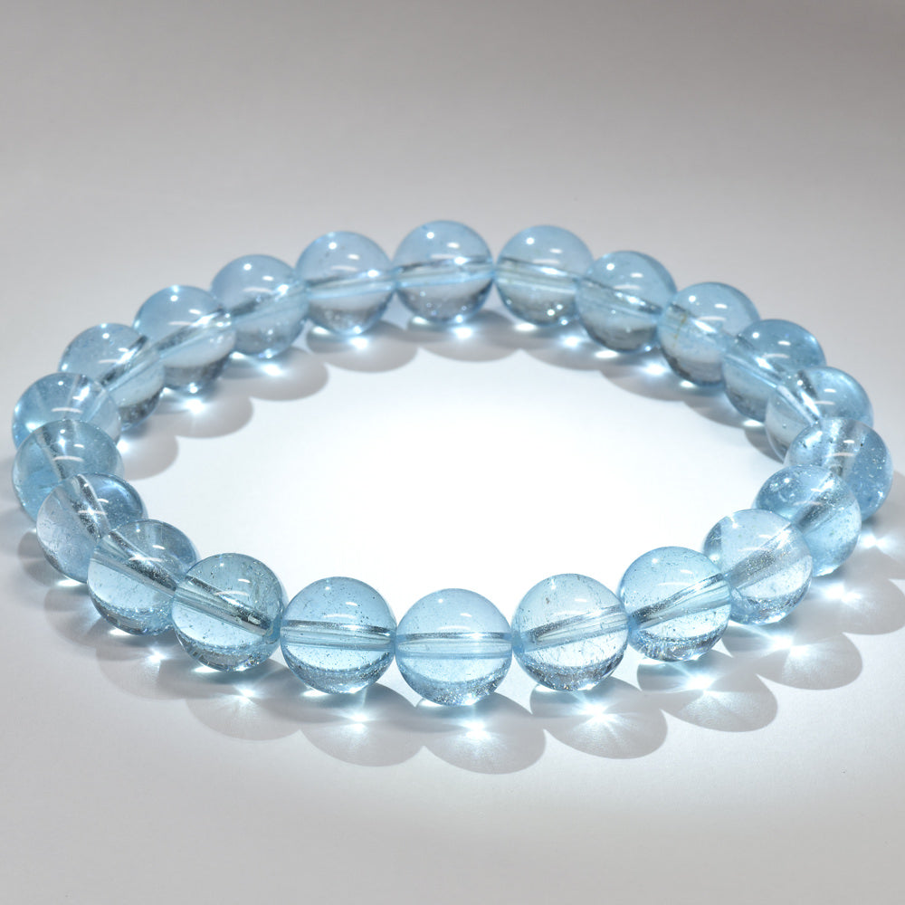 ブルートパーズ ブレスレット 9mm #RK019