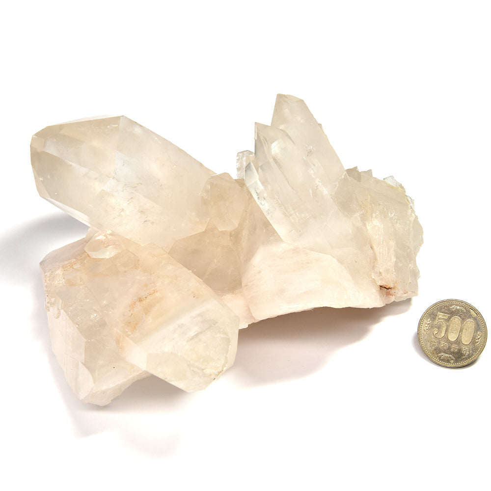 パールヴァティ渓谷産ヒマラヤマニカラン水晶 クラスター 165x140x95mm #RK116