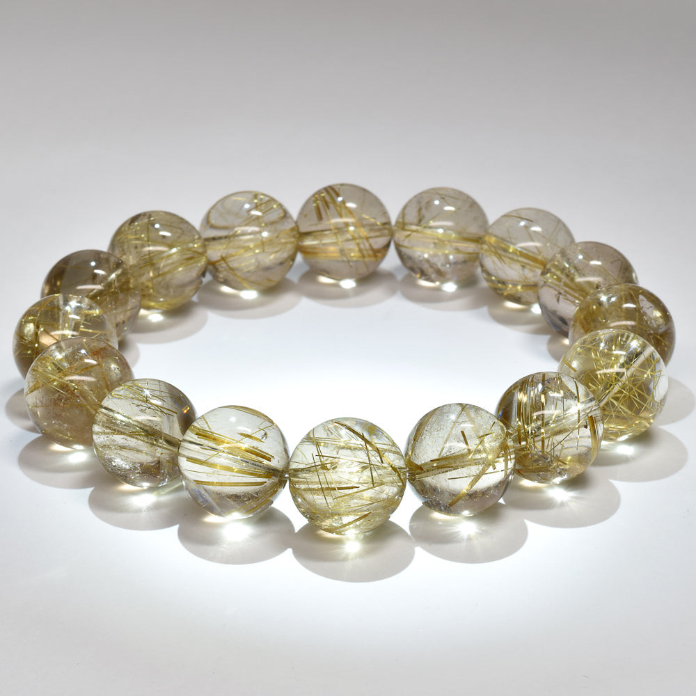 ゴールドルチルクォーツ ブレスレット 13-13.5mm #RK148