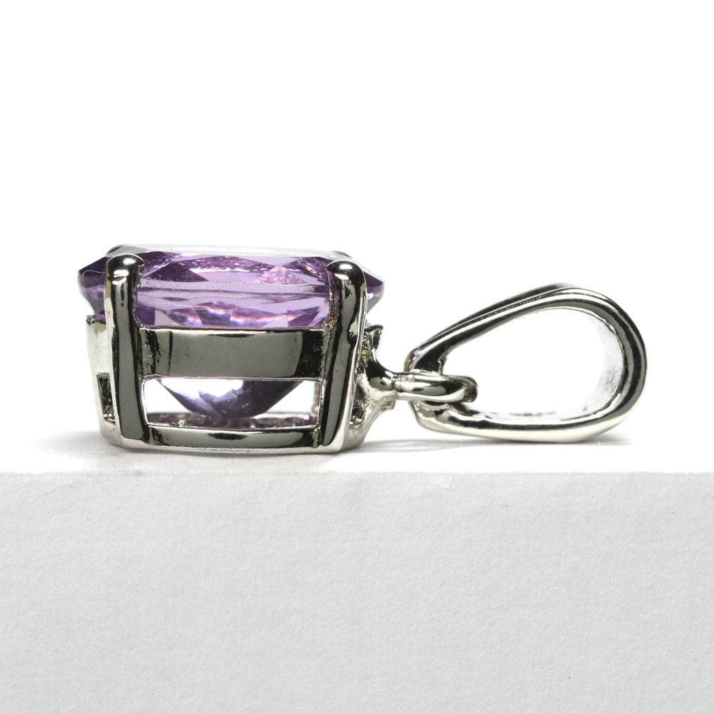 アメジスト オーバル・カット SV925 ペンダントトップ 9.9x8.0mm #RL084