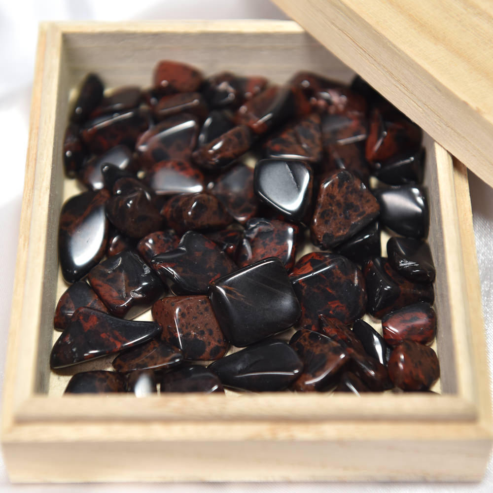 北海道産 紅十勝石(ヴァーミリオンオブシディアン) さざれ 100g #RM008