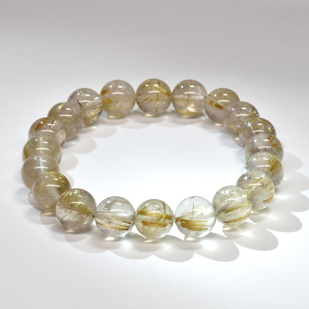 ゴールドルチルクォーツ ブレスレット 10.5mm #RM031