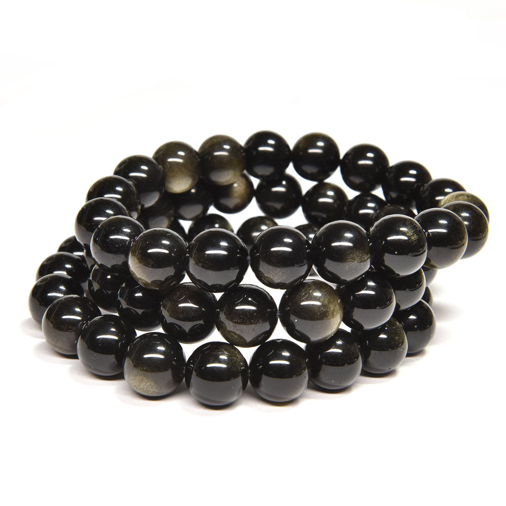 ゴールデンオブシディアン(ご奉仕品) ブレスレット 12mm #RM136T