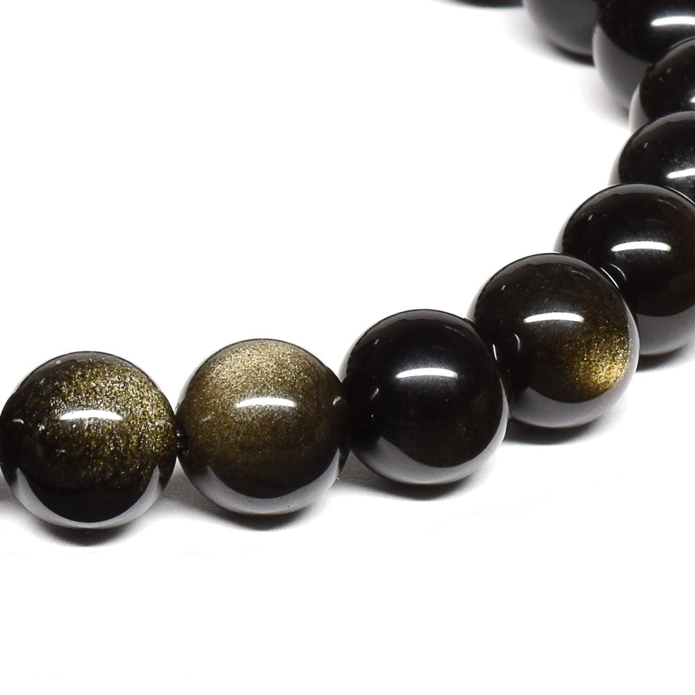 ゴールデンオブシディアン【一点物】 ブレスレット 8mm #RM141
